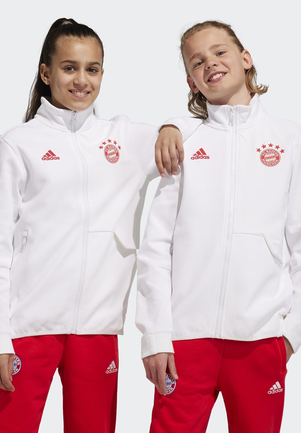 

Спортивная куртка Fc Bayern München Anthem Adidas, белый
