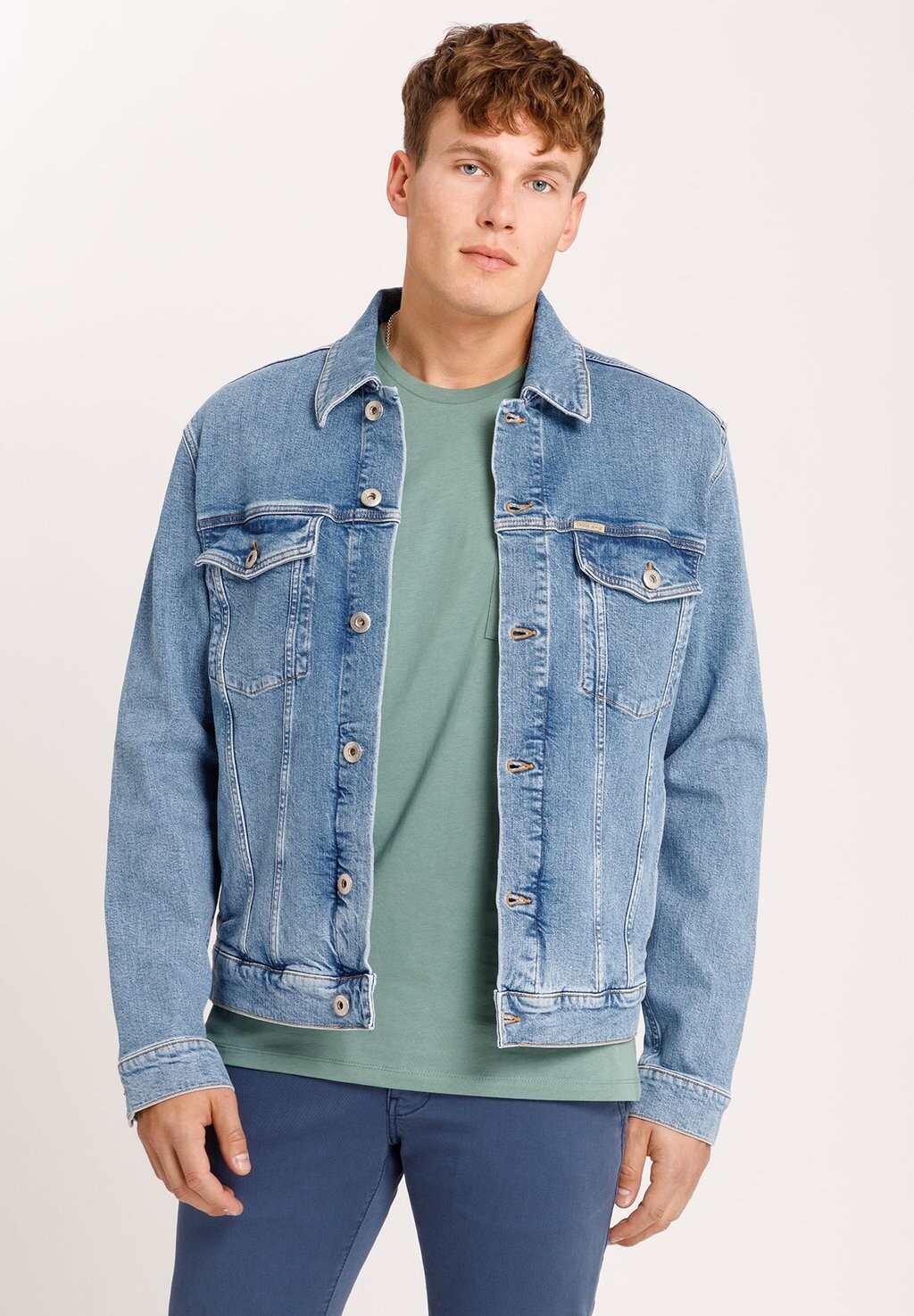 

Джинсовая куртка Cross Jeans, светло-синий