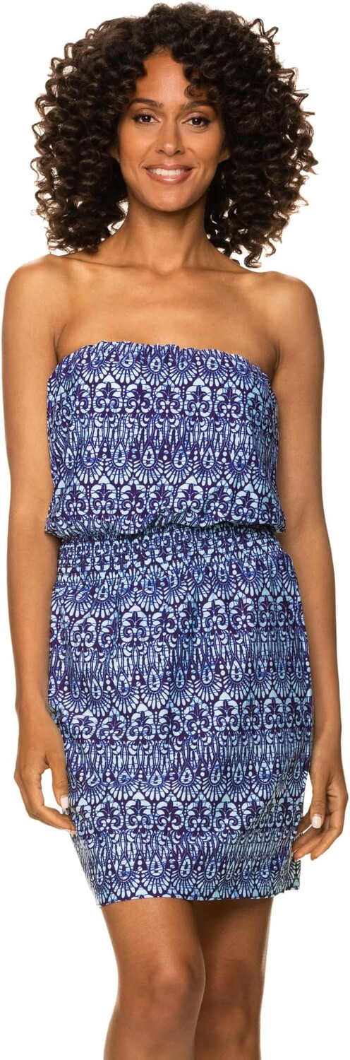 

Короткое платье Джоли Helen Jon, цвет Island Batik Navy Multi