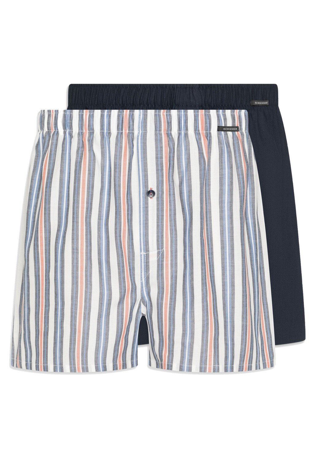 Боксеры Schiesser Boxershorts Web, цвет Mehrfarbig / Dunkelblau