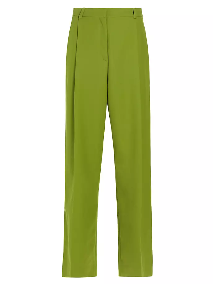 Брюки с острыми штанинами Botter, цвет wool suit green print suit green size s