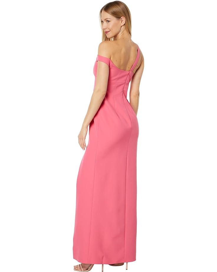 Платье BCBGMAXAZRIA Asymmetric One Shoulder Evening Dress, цвет Honeysuckle