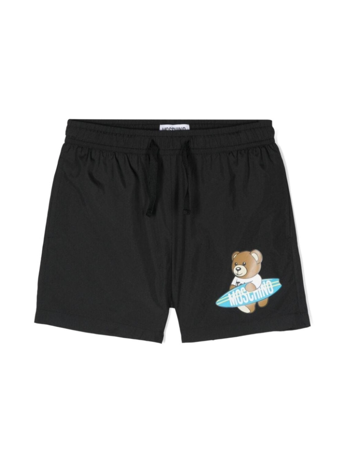 

Moschino Kids плавки-шорты с принтом Teddy Bear, черный