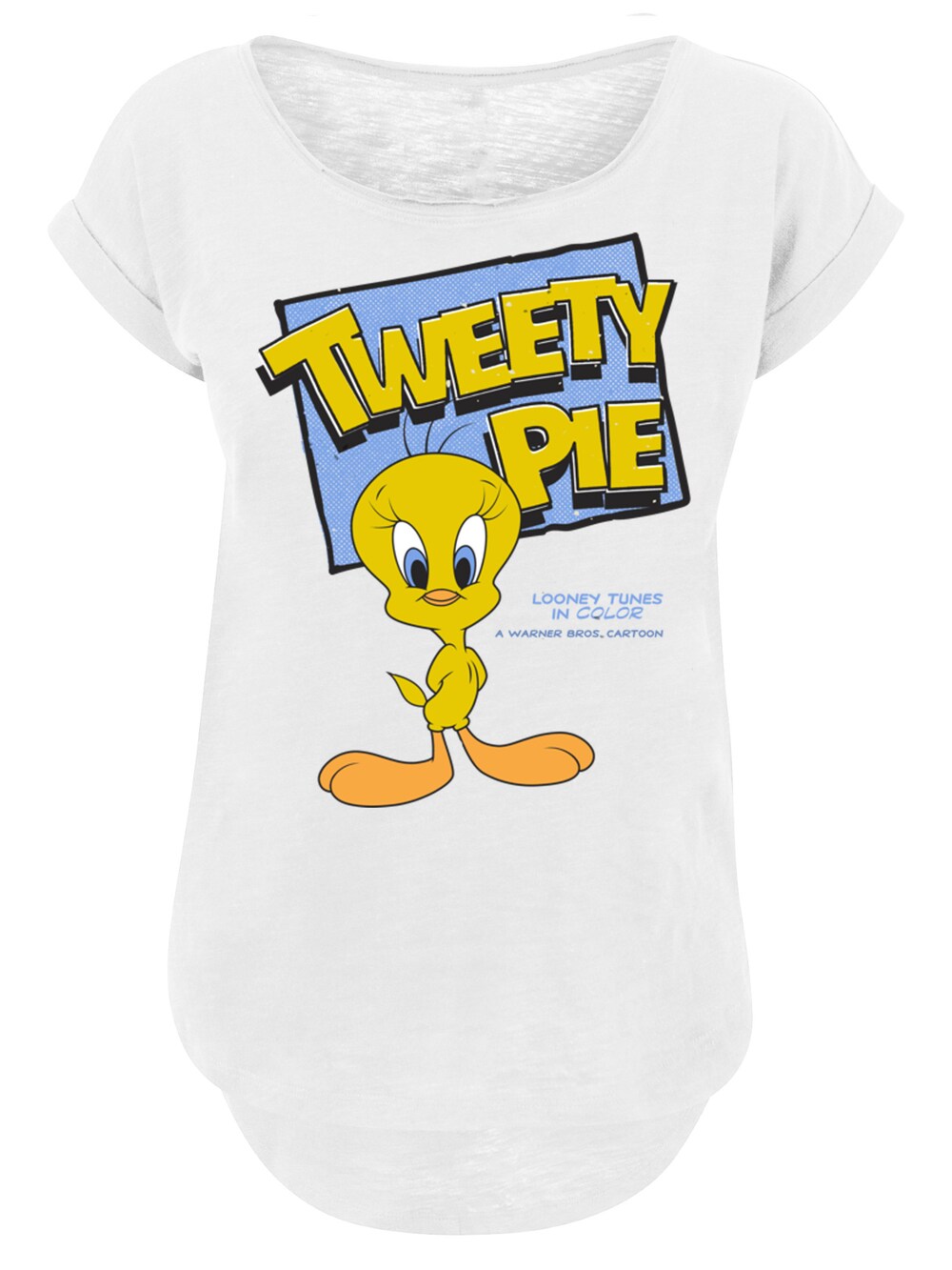 

Рубашка F4NT4STIC Looney Tunes Classic Tweety Pie, белый, Коричневый