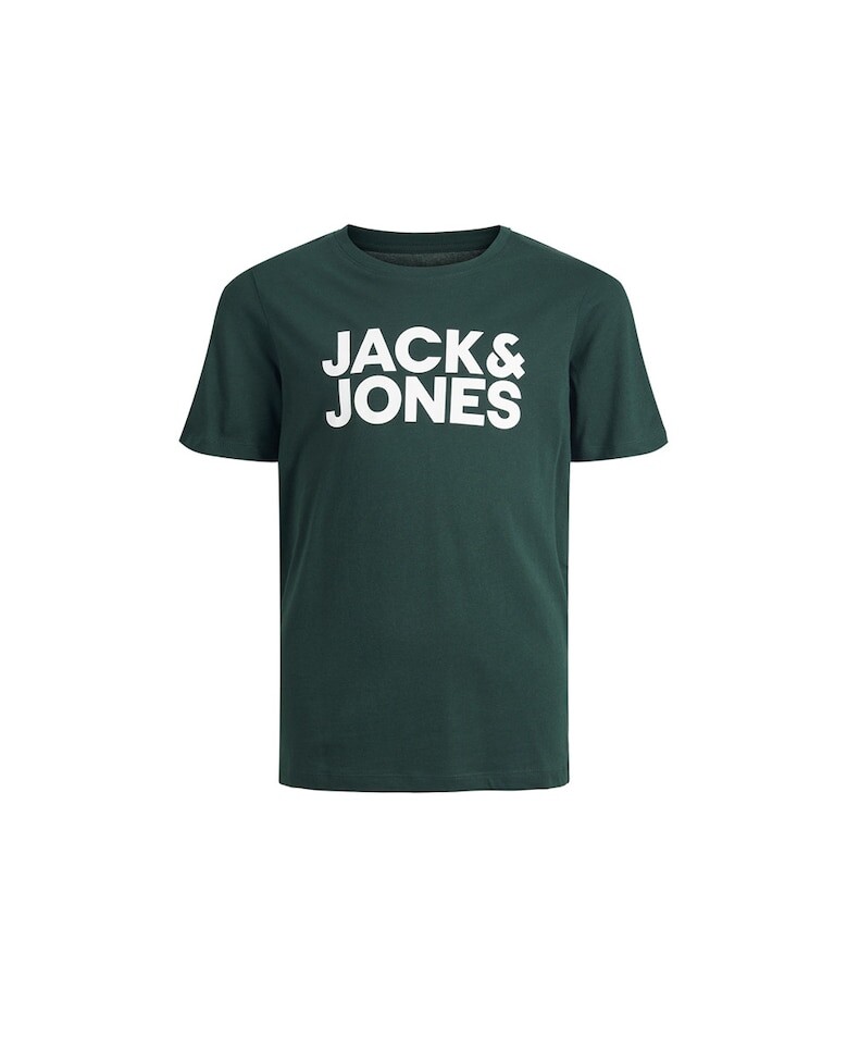 

Футболка с логотипом для мальчика с короткими рукавами Jack & Jones, темно-зеленый