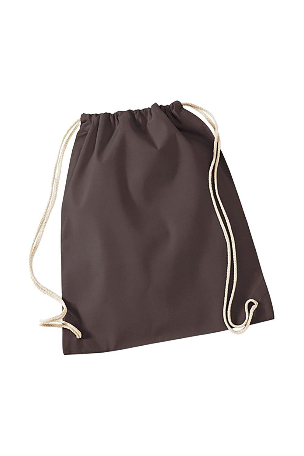 цена Хлопковая сумка Gymsac - 12 литров (2 шт. в упаковке) Westford Mill, коричневый