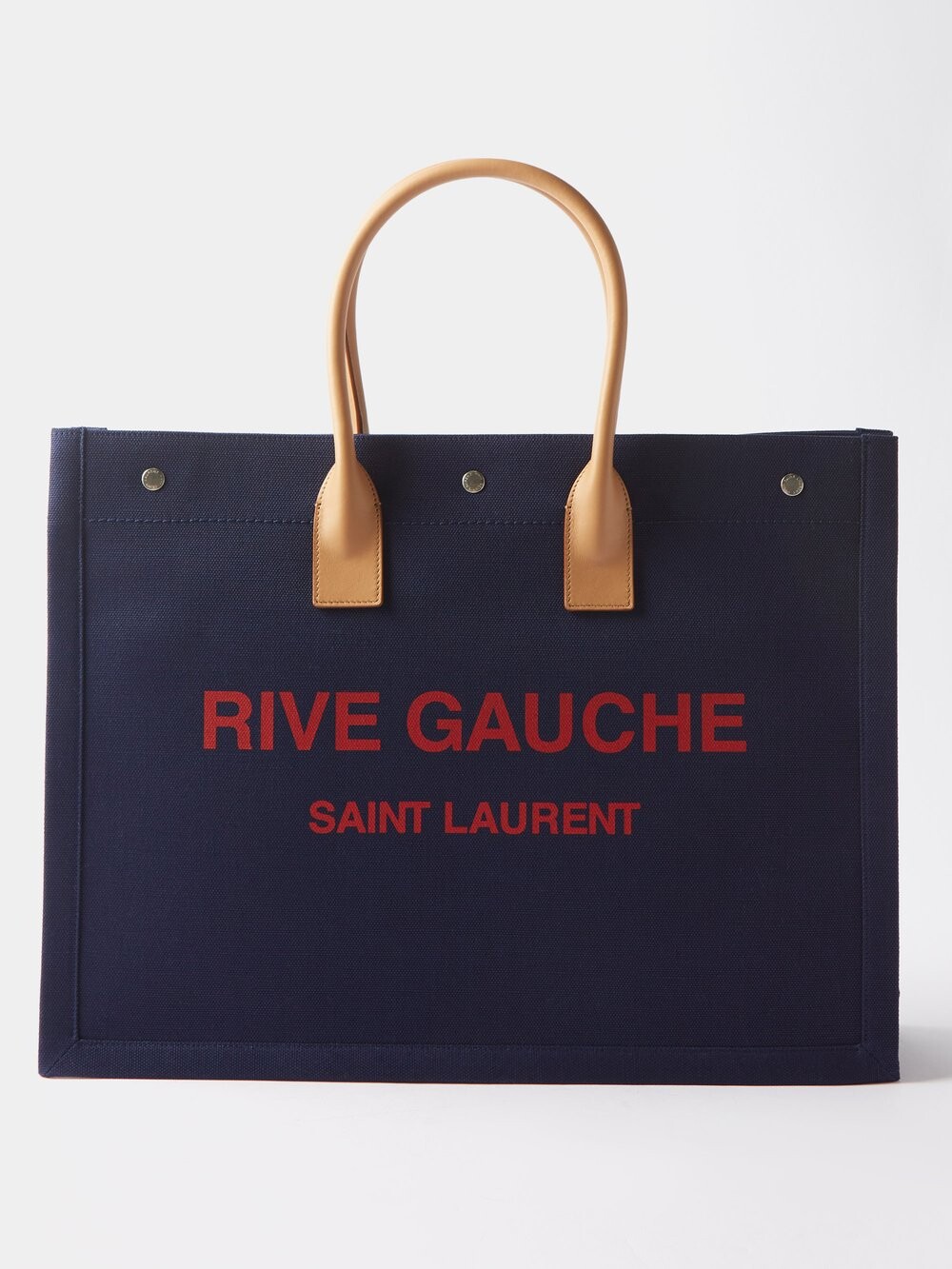 

Сумка-тоут из холщовой ткани rive gauche Saint Laurent, синий