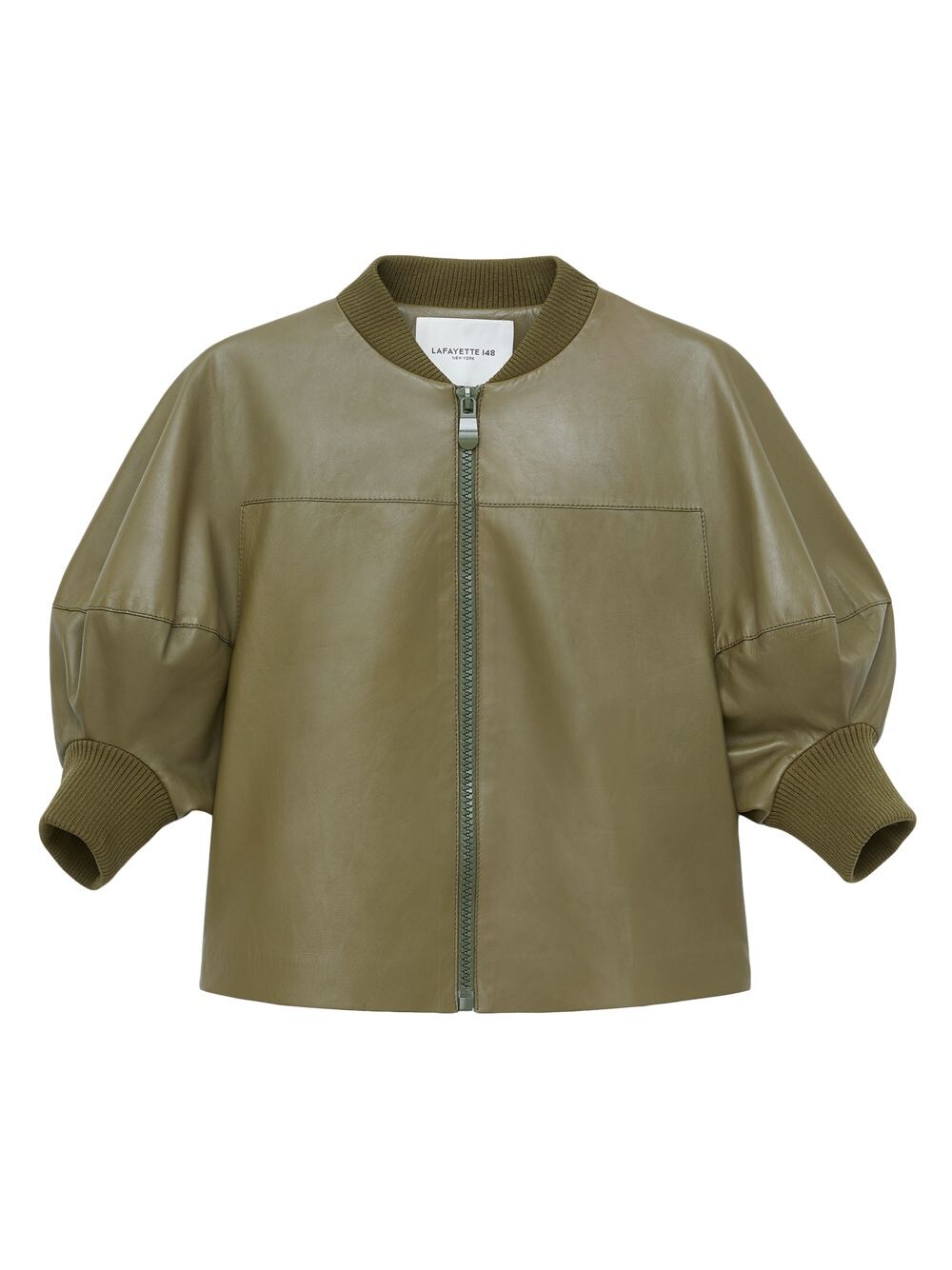 

Кожаная куртка с рукавами-фонариками Lafayette 148 New York
