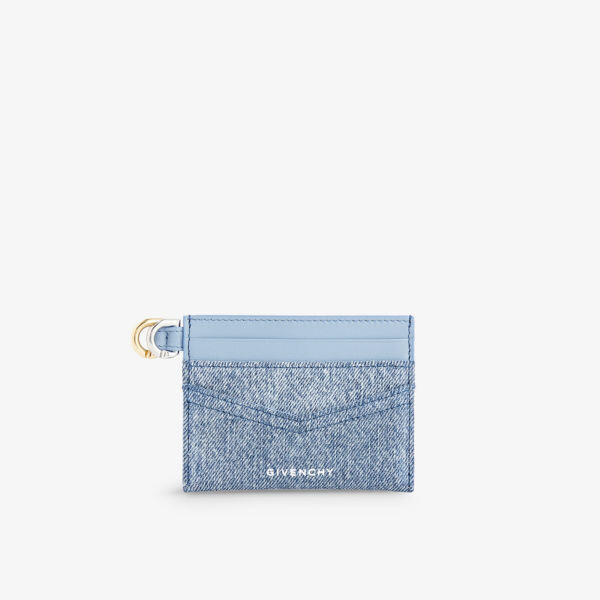 

Визитница Voyou из кожи и денима Givenchy, синий
