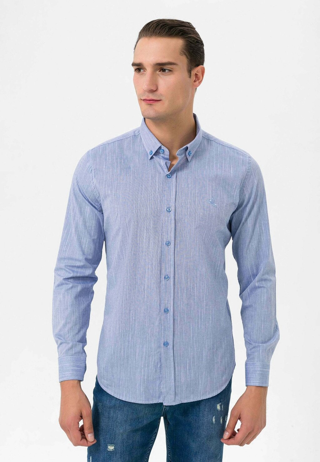 

Рубашка Regular Fit Daniel Hills, цвет blue melange