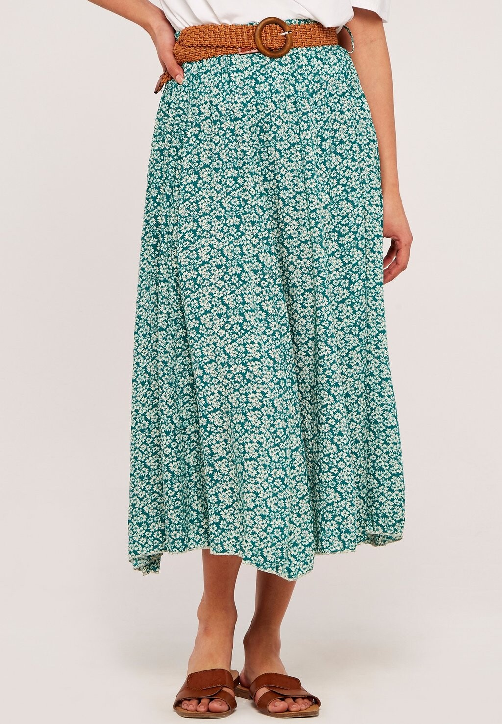 

Юбка макси VINTAGE PEBBLE DAISY Apricot, цвет green