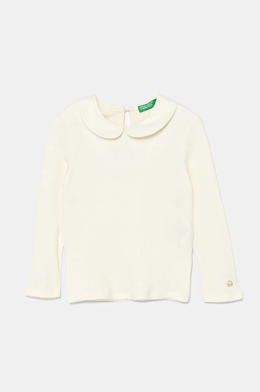 

Детская футболка с длинными рукавами United Colors of Benetton, бежевый