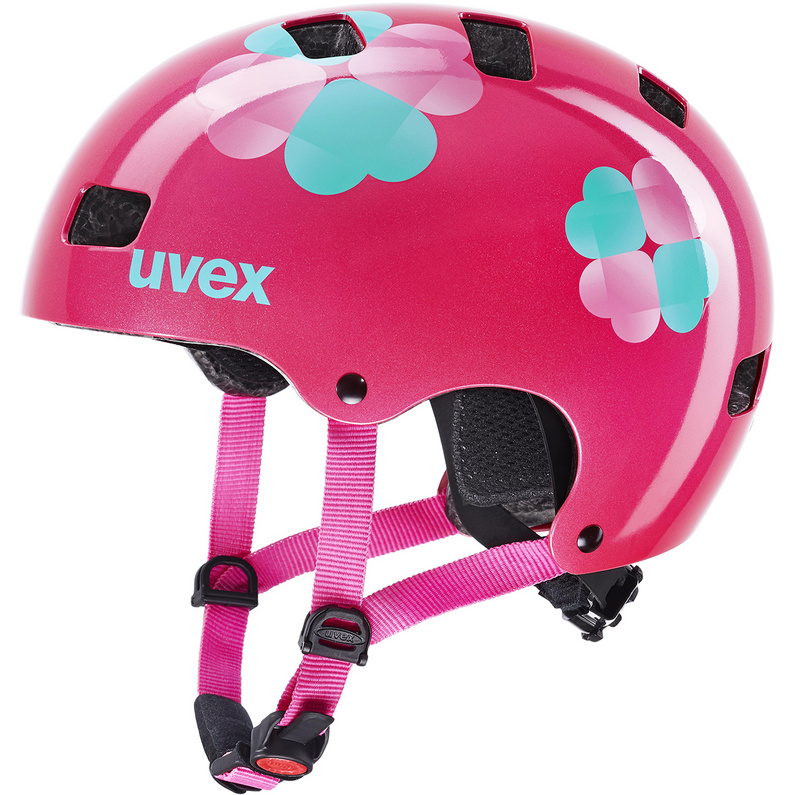 шлем велосипедный детский uvex 4 желтый Детский велосипедный шлем Kid 3 Uvex, розовый