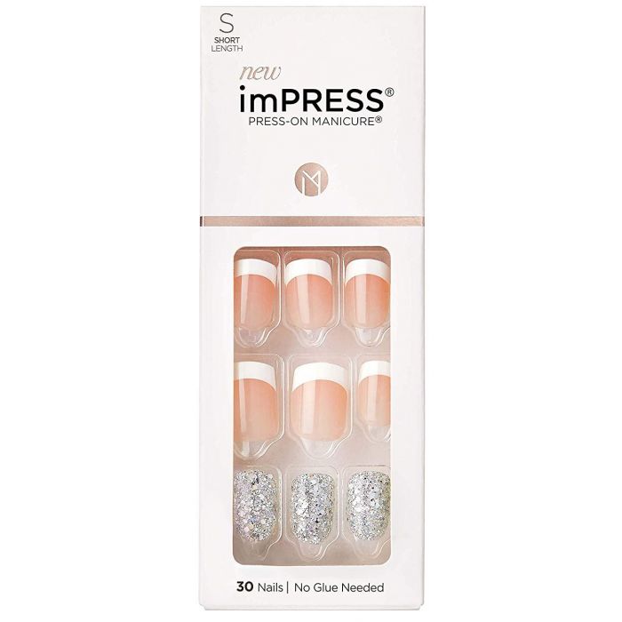 Накладные ногти imPRESS Press-On Manicure Uñas Postizas Kiss, Time Slip накладные ногти супер пупер impress mini super duper kimk01c короткая длина