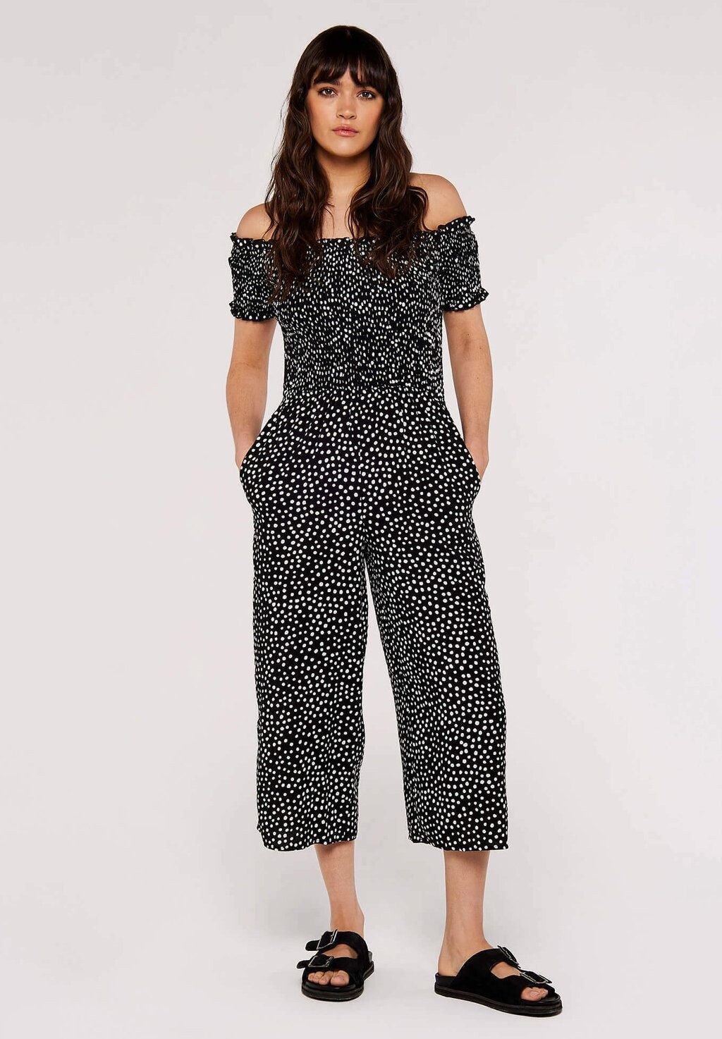 

Комбинезон DOTS SMOCKED BARDOT Apricot, цвет black