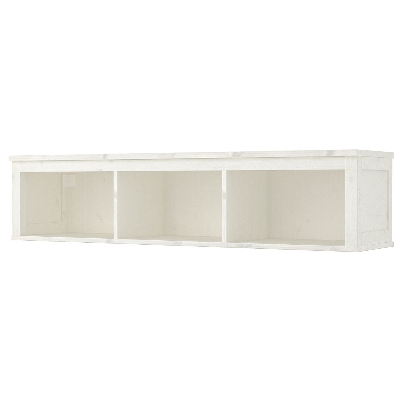 Полка настенная, белая морилка, 148х37 см, HEMNES IKEA