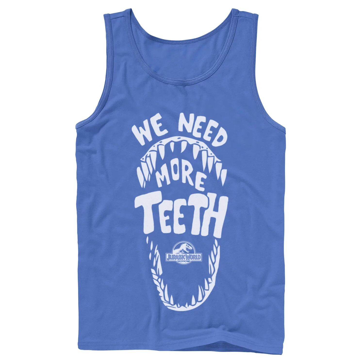 

Мужская майка с рисунком Jurassic World We Need More Teeth Licensed Character