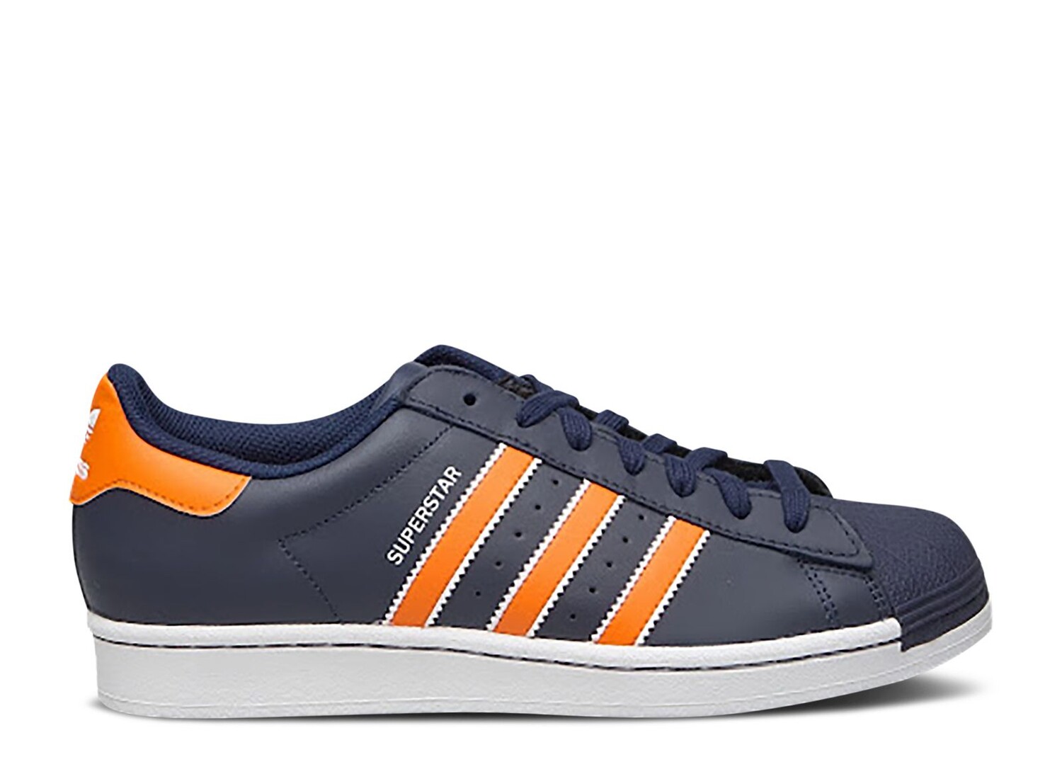 

Кроссовки adidas Superstar 'Night Indigo Orange', синий