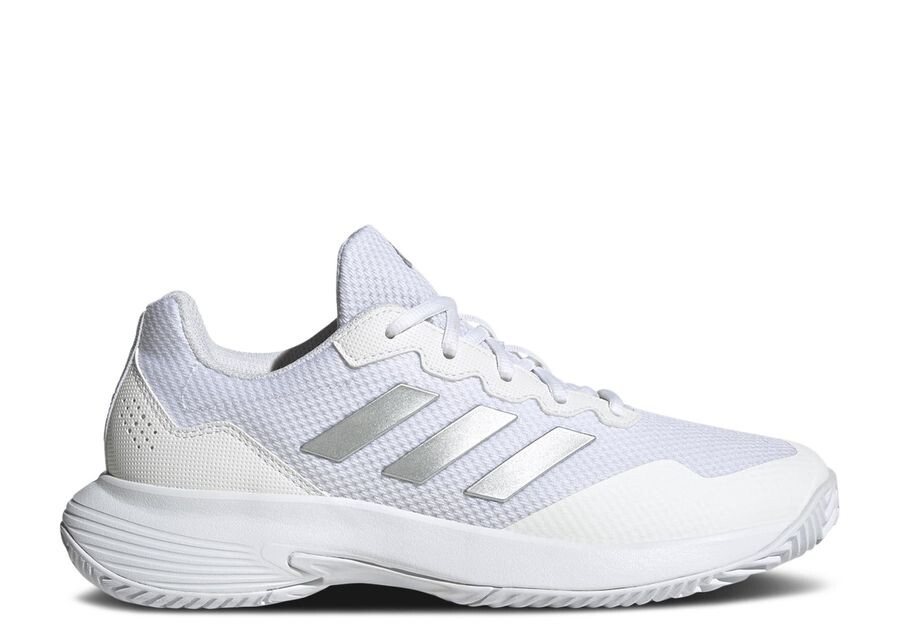 

Кроссовки adidas Wmns Gamecourt 2.0 'White Silver Metallic', белый