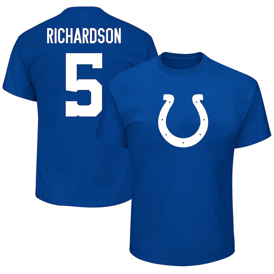 

Футболка с именем и номером Fanatics Branded Indianapolis Colts, роял