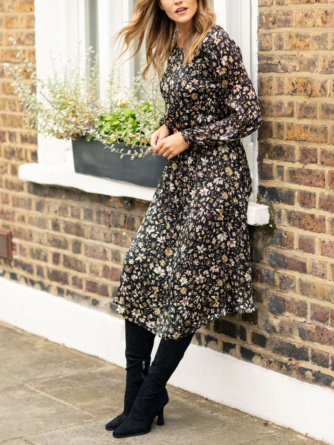 

Платье миди Alie Street Marissa, Twilight Antique Rose
