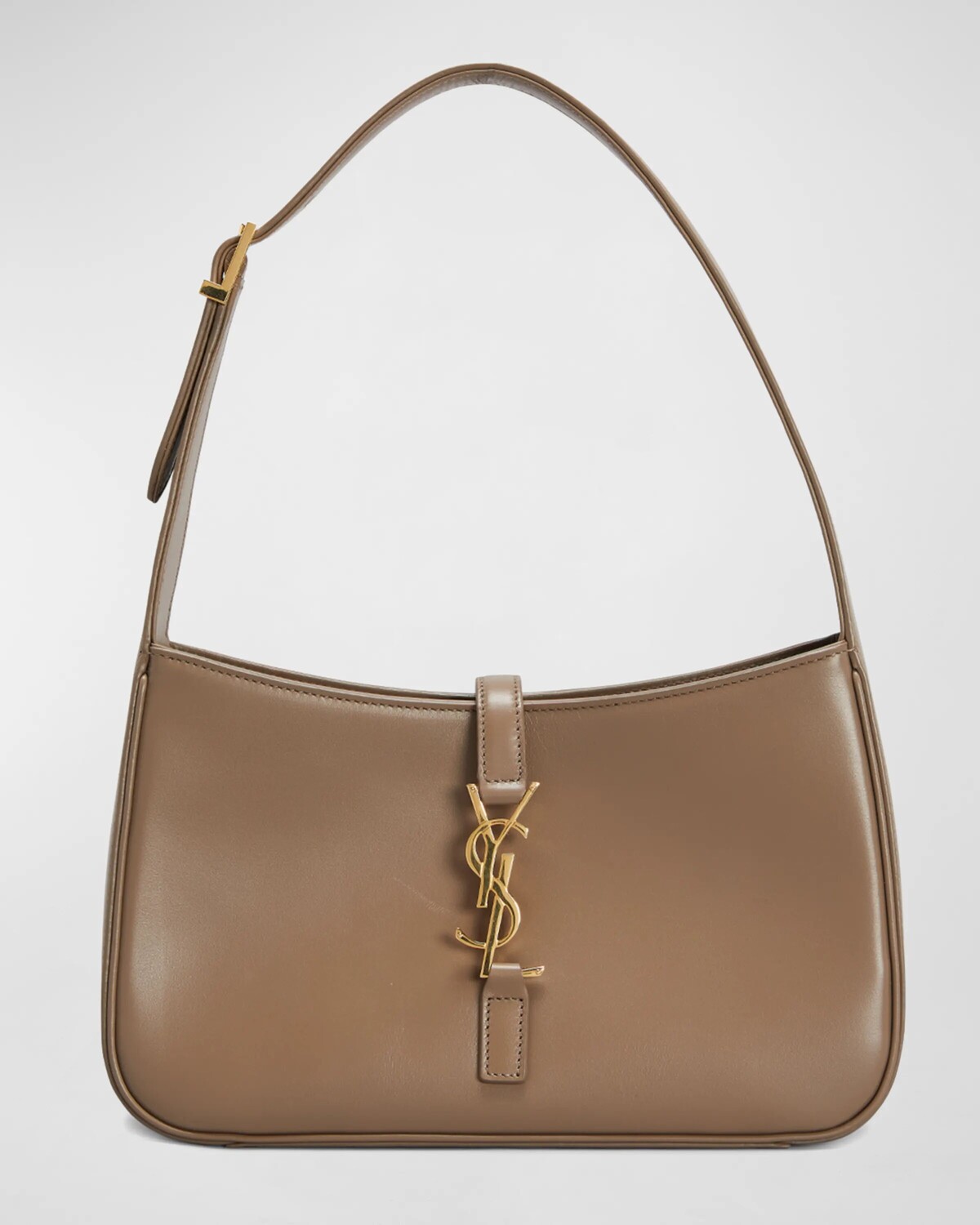 

Сумка через плечо Le 5 A 7 YSL из гладкой кожи Saint Laurent, цвет Taupe