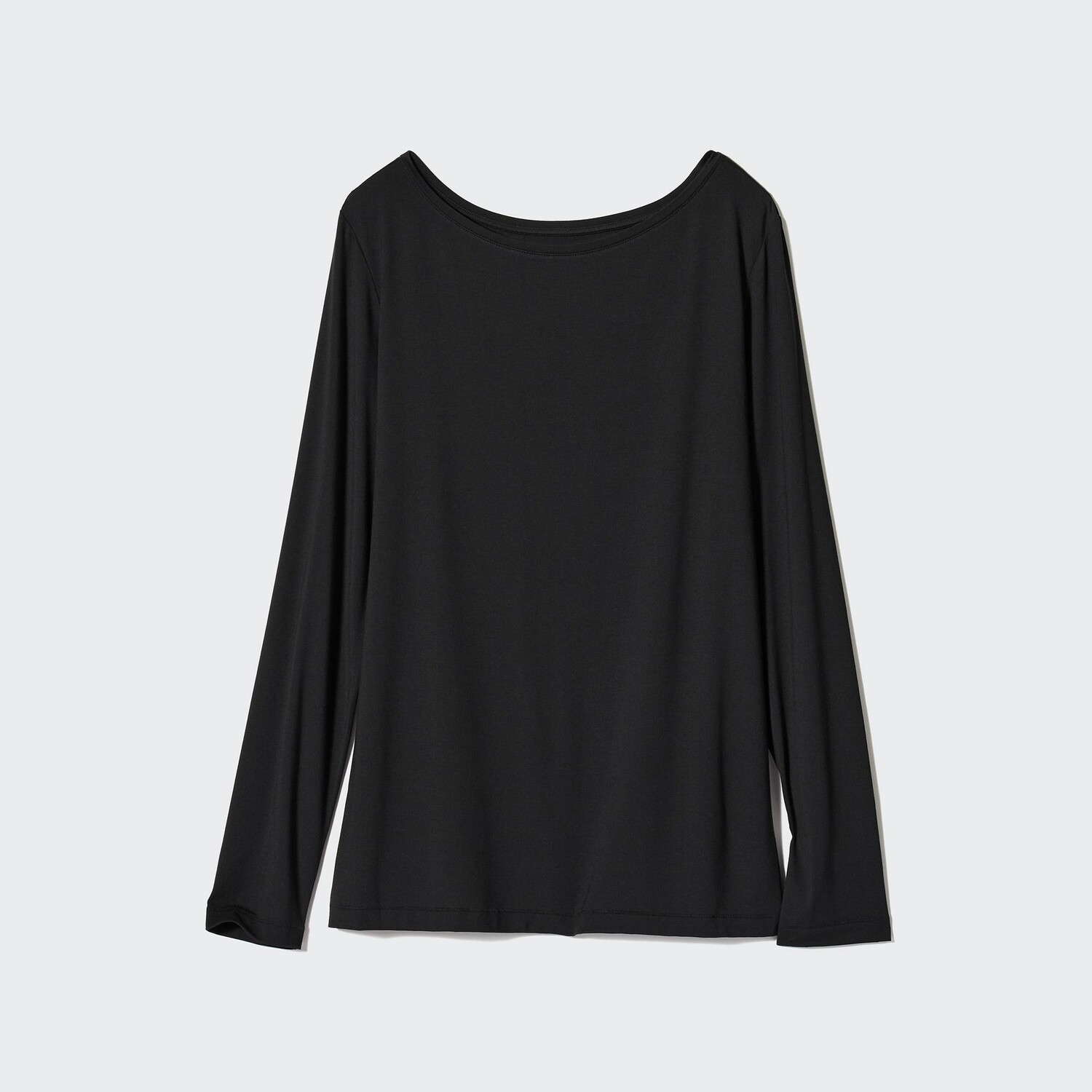 

Футболка с длинным рукавом airism UNIQLO, черный