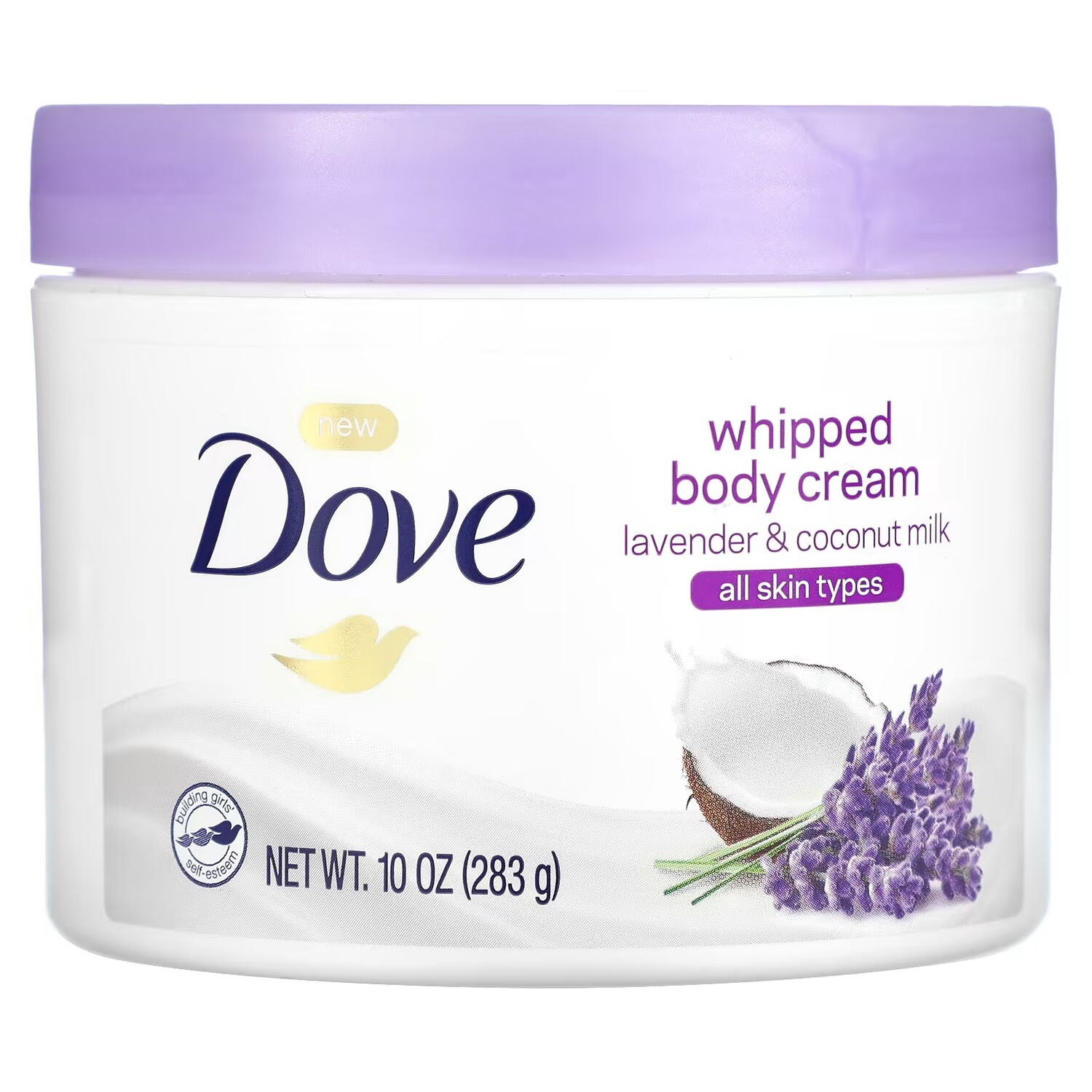 

Взбитый крем для тела Dove, лаванда и кокосовое молоко