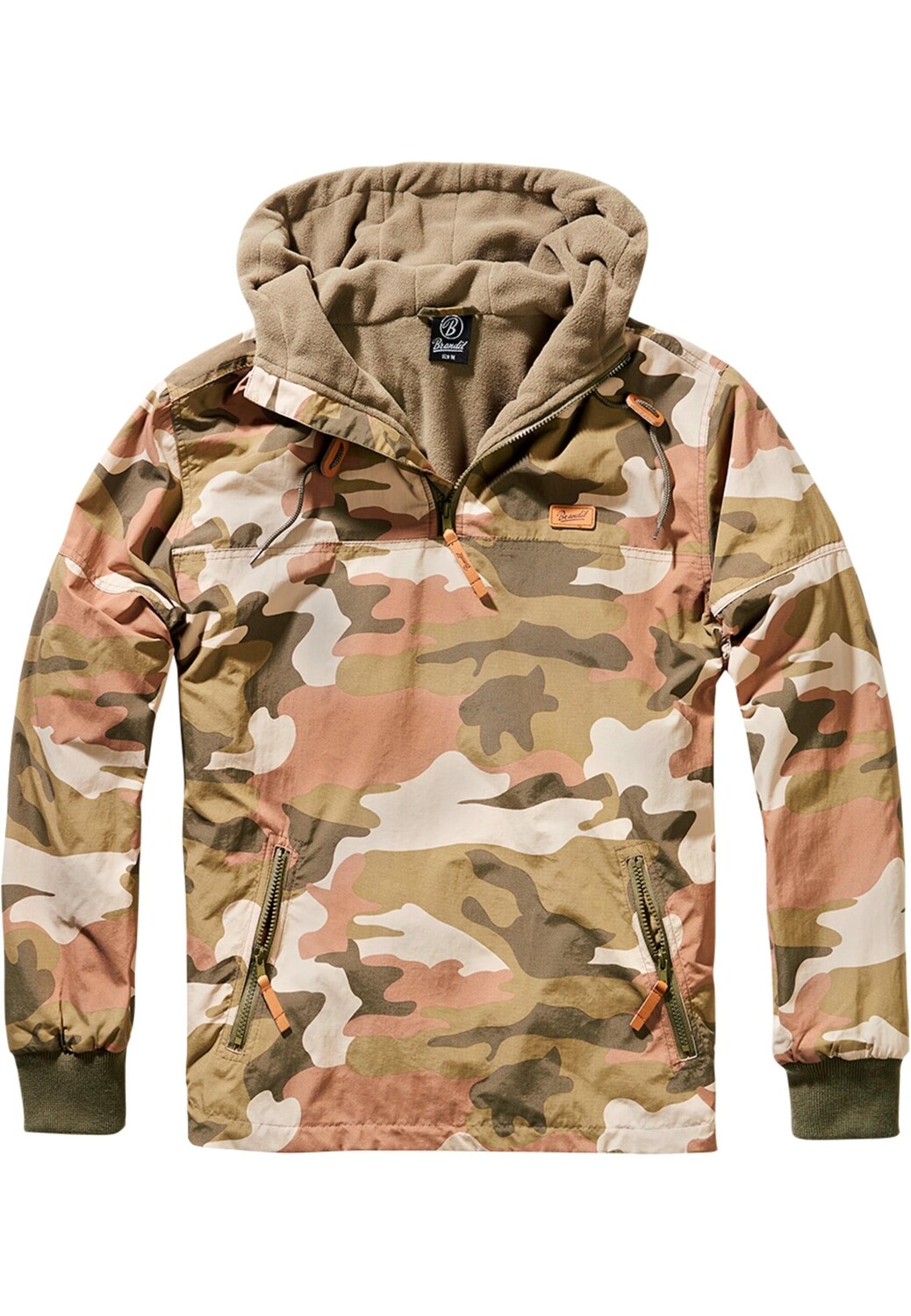 

Куртка Brandit Windbreaker, цвет wood camo