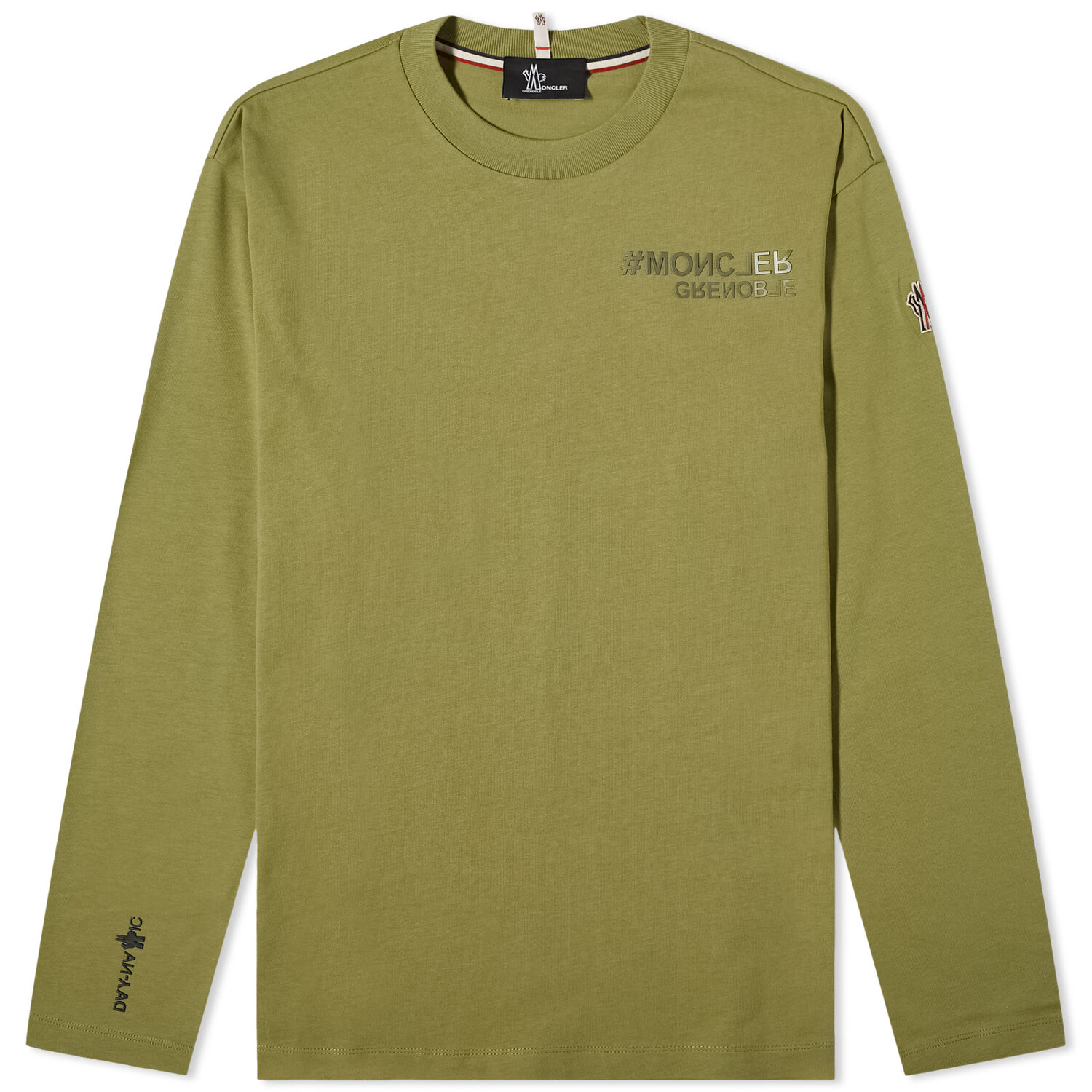 

Футболка Moncler Grenoble Long Sleeve Logo T-Shirt, зеленый