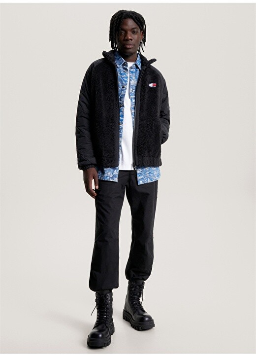 

Черное мужское пальто Tommy Jeans, Черный