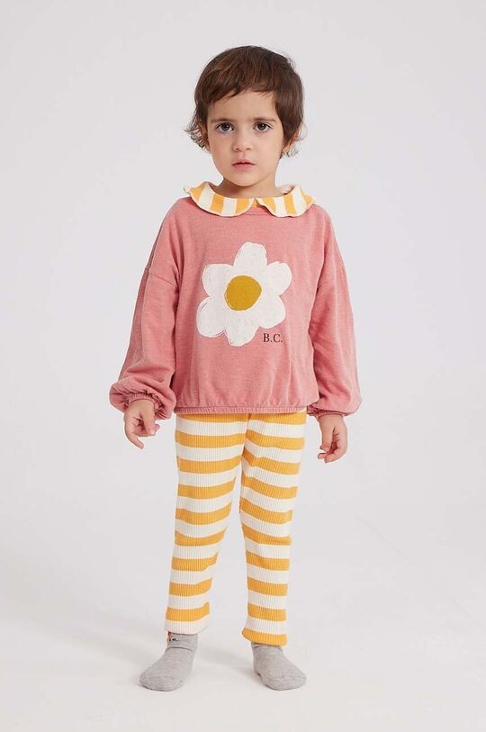 

Хлопковая футболка с длинными рукавами Bobo Choses для малышей, розовый