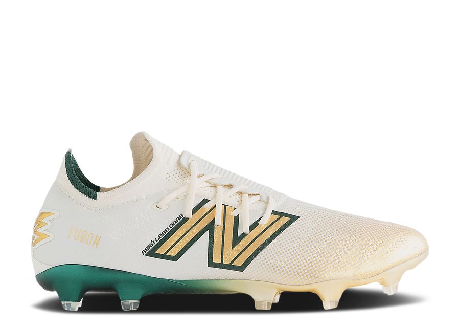 

Кроссовки New Balance Aimé Leon Dore X Furon V7+ Pro FG, цвет White Green Metallic Gold