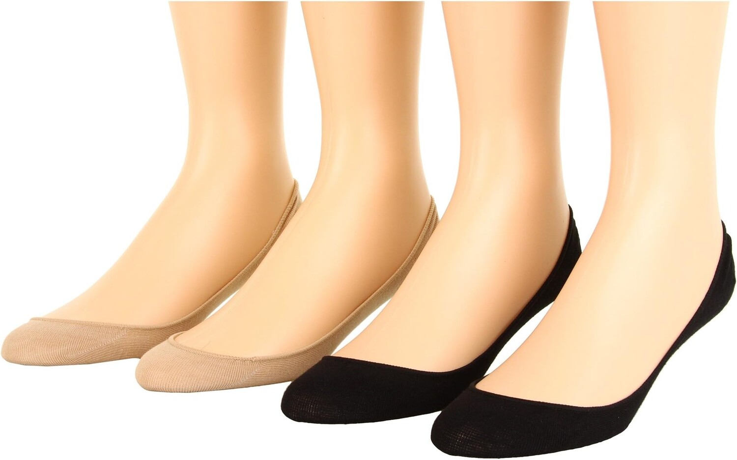 

Скрытая хлопковая подкладка, набор из 4 пар HUE, цвет Black/Cream Assorted