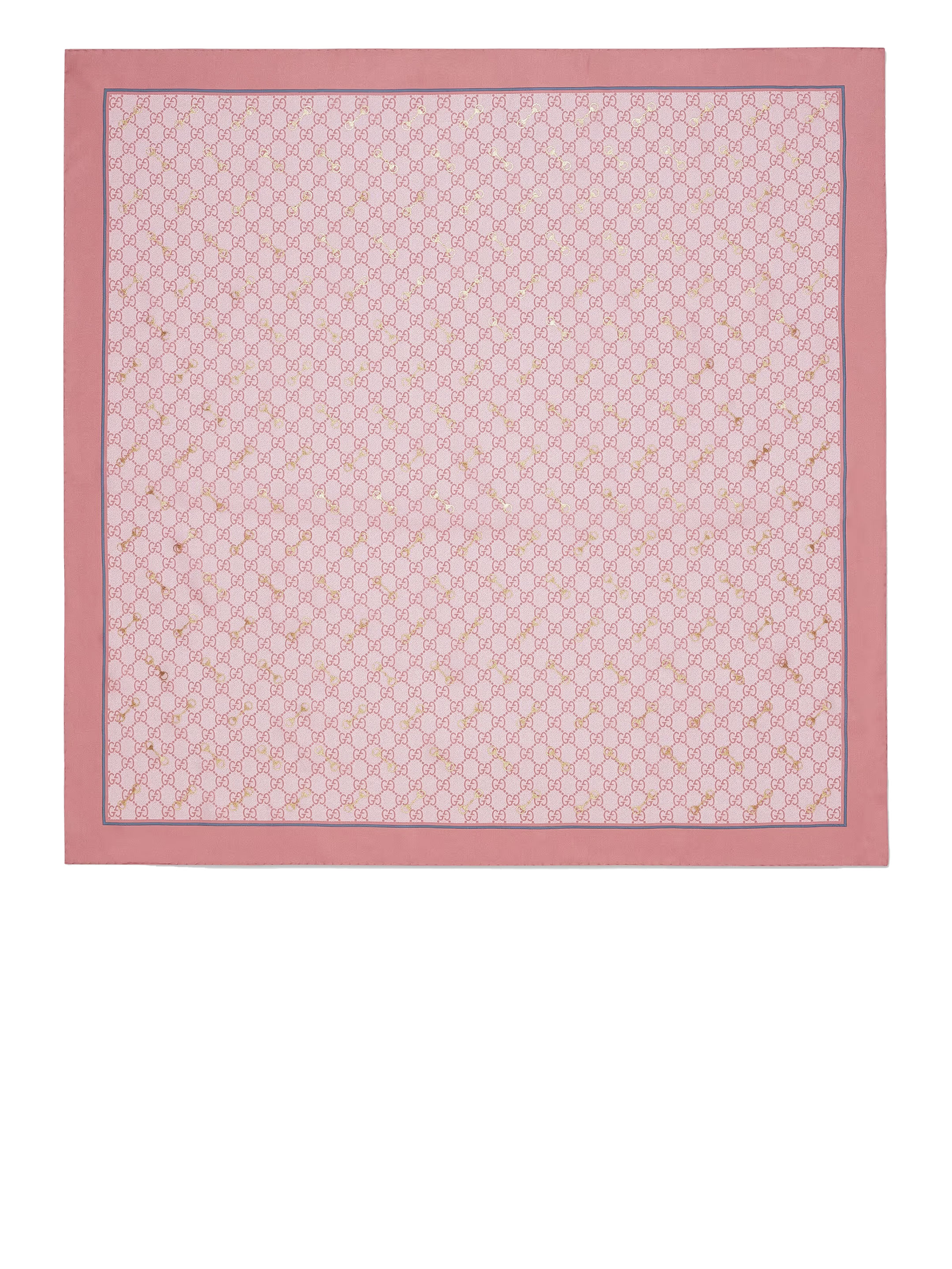 Шарф Gucci GG silk, розовый