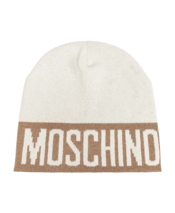 

Кепка с логотипом Moschino, бежевый