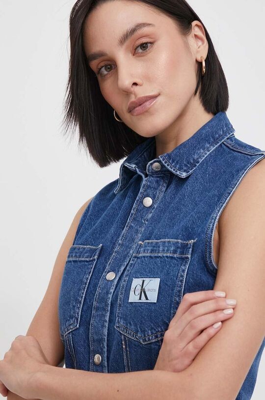 

Джинсовая рубашка Calvin Klein Jeans, синий