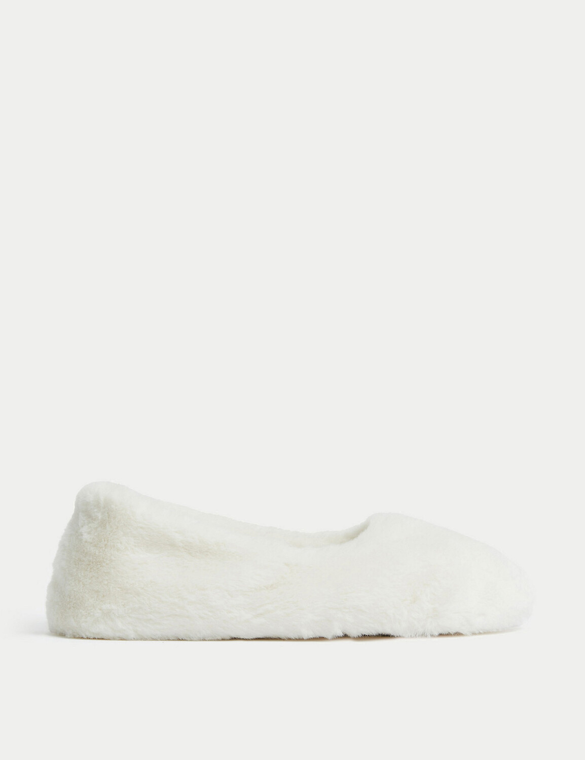 

Балетки из искусственного меха с технологией Freshfeet Marks & Spencer, крем