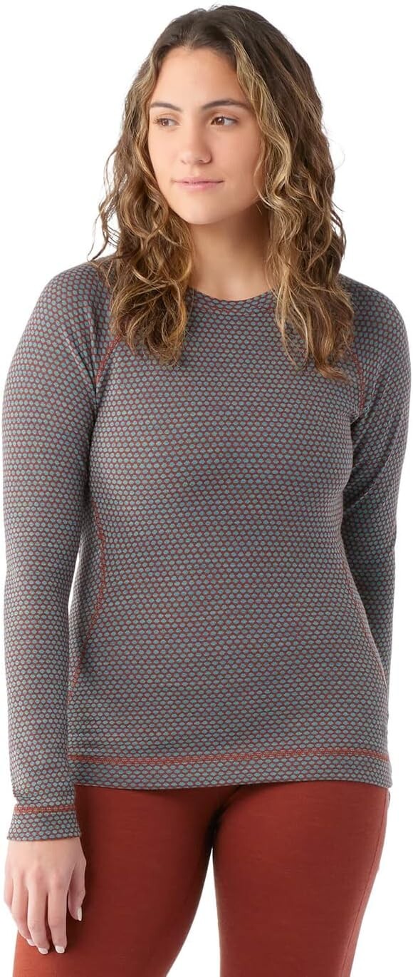 

Базовый слой Merino 250 Crew Smartwool, цвет Pecan Brown Dot