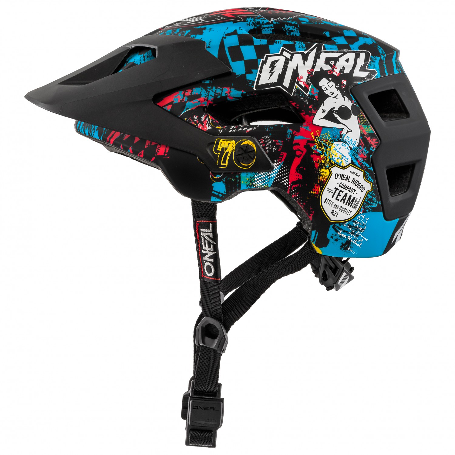 Велосипедный шлем O'Neal Defender 2 0 Helmet, цвет Wild Multi