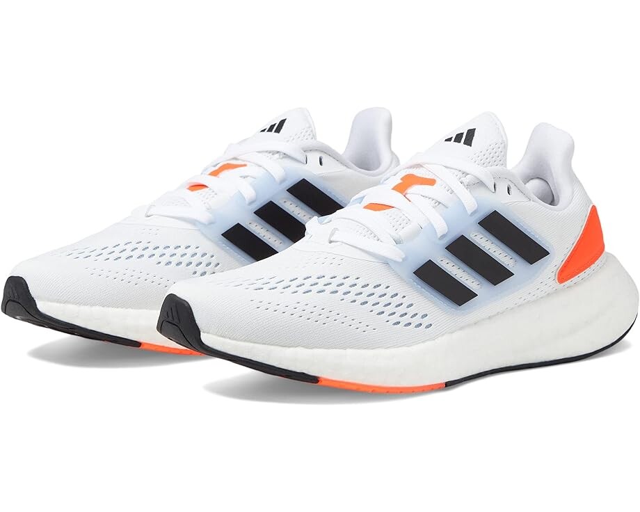 

Кроссовки Adidas Pureboost 22, цвет White/Black/Blue Dawn