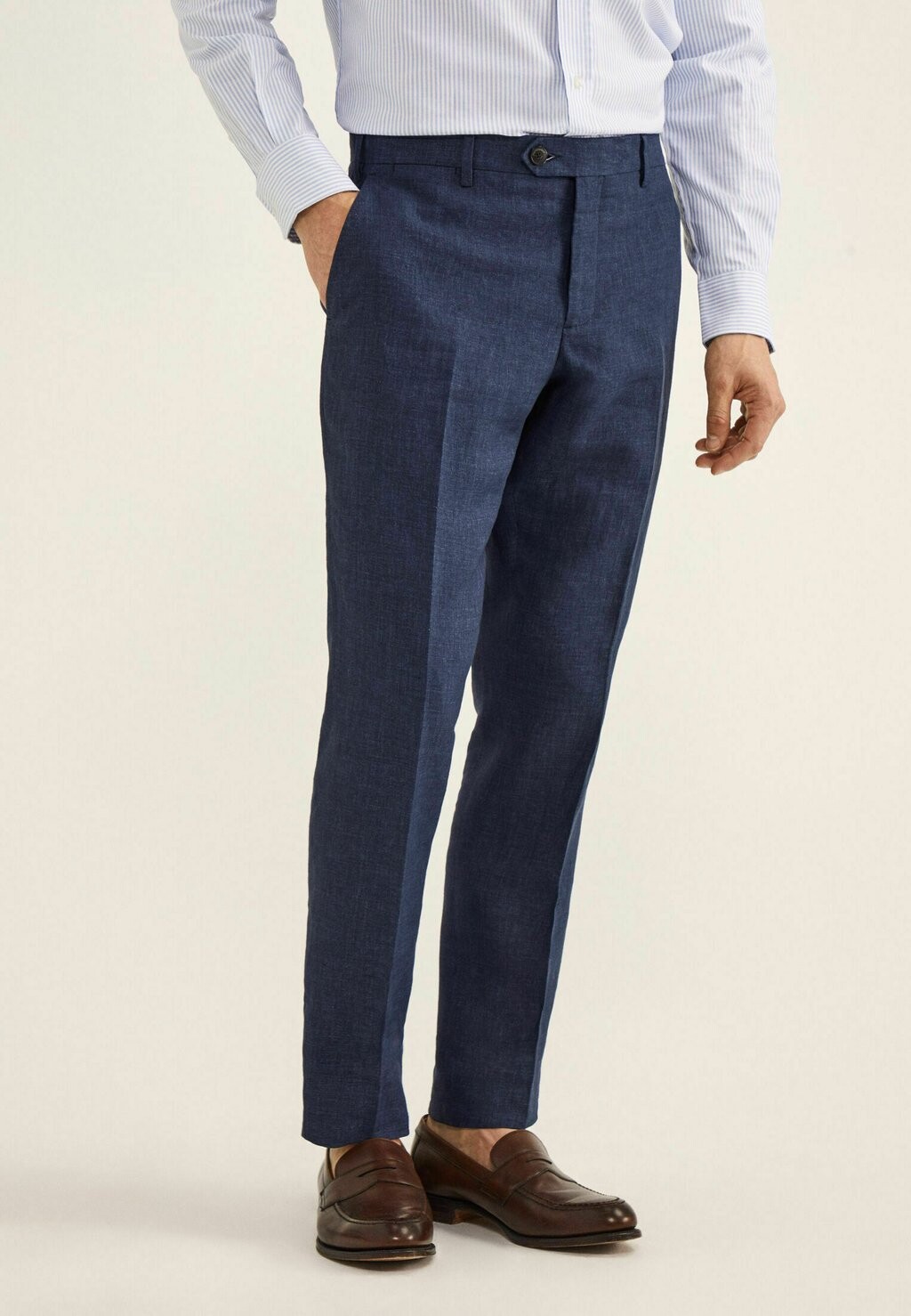 

Костюмные брюки DENIM LOOK LIN Façonnable, цвет dk blu marl