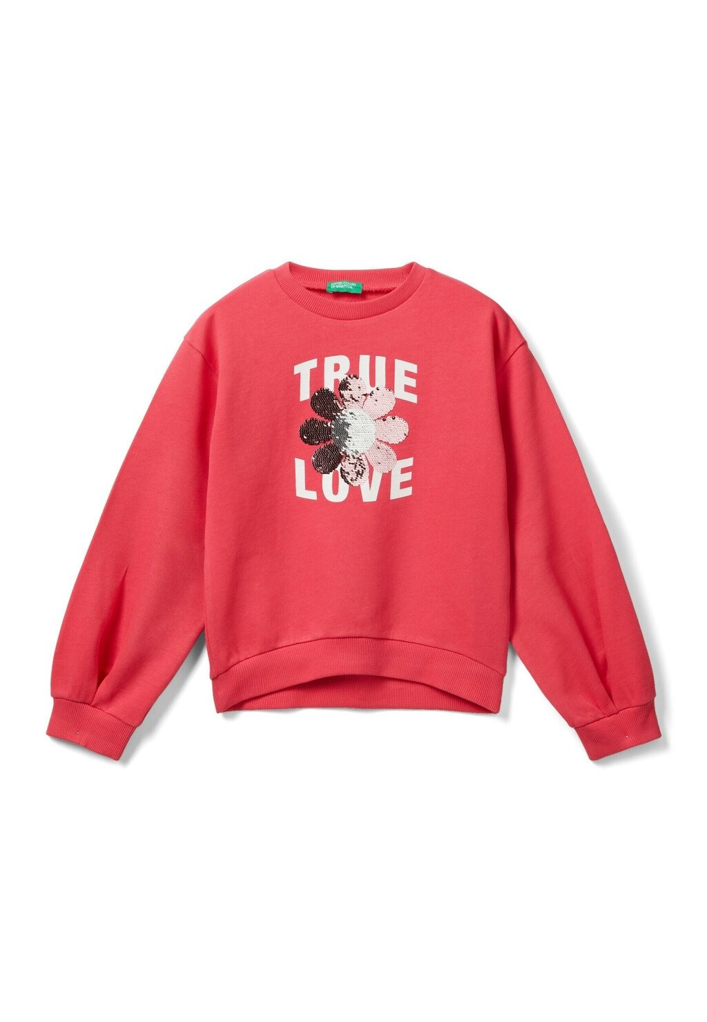 

Толстовка With Reversible Sequins United Colors of Benetton, красный