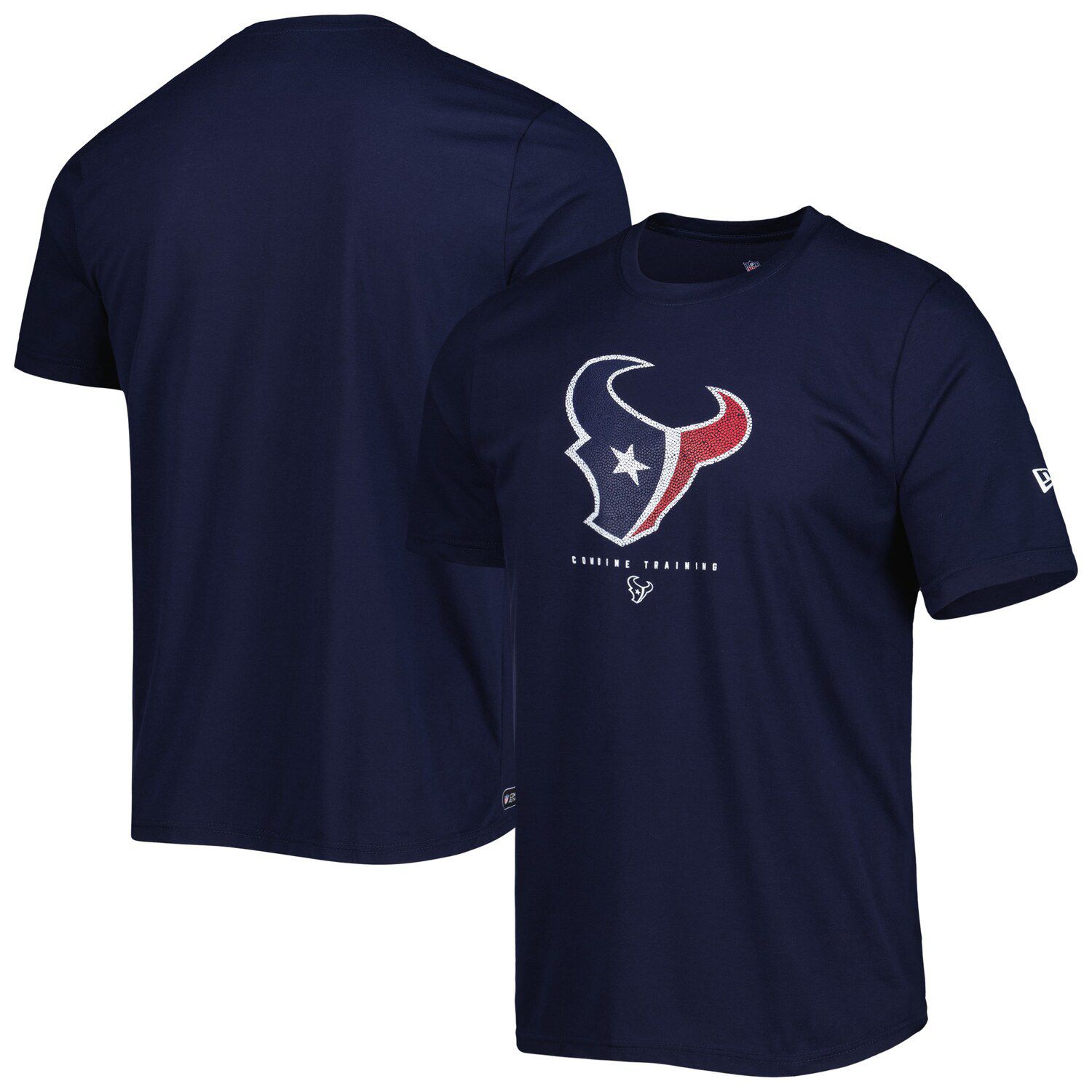 

Мужская темно-синяя футболка с логотипом Houston Texans Joint Authentic Ball New Era, Синий