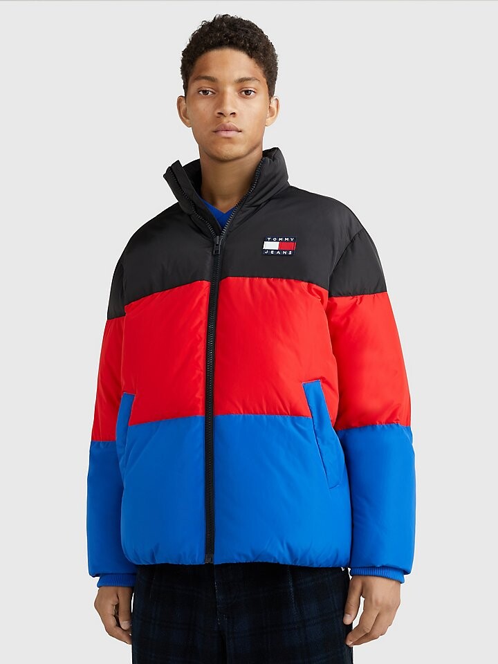 

Пуховик в полоску Tommy Jeans