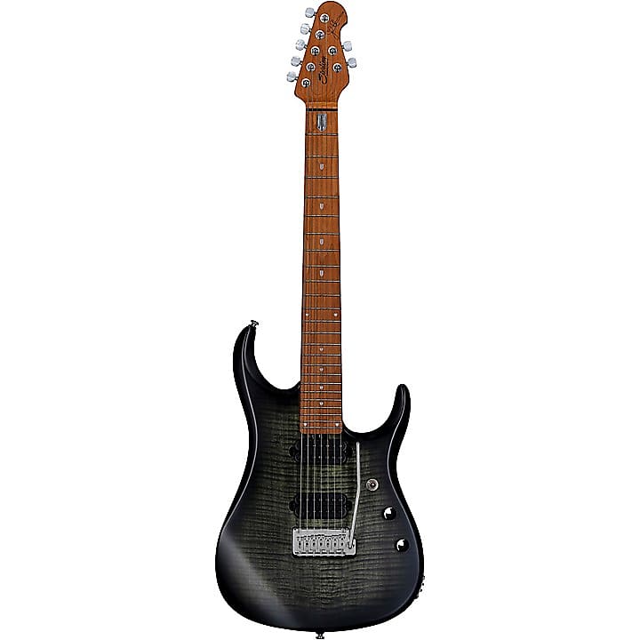 цена Электрогитара Sterling by Music Man JP157FM John Petrucci Signature 7-String w/ Gig Bag 2022 Trans Black Satin
