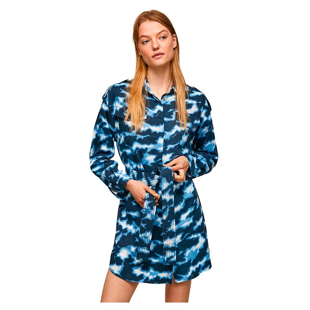 

Платье с длинным рукавом Pepe Jeans Burnet, синий