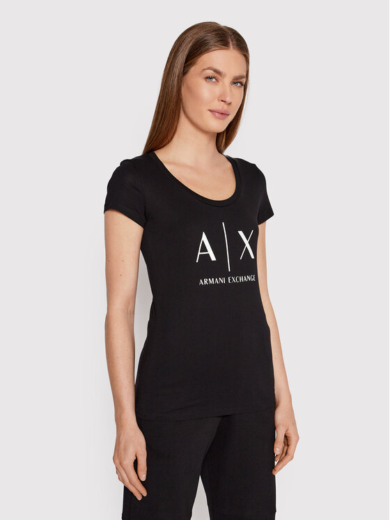 

Футболка стандартного кроя Armani Exchange, черный