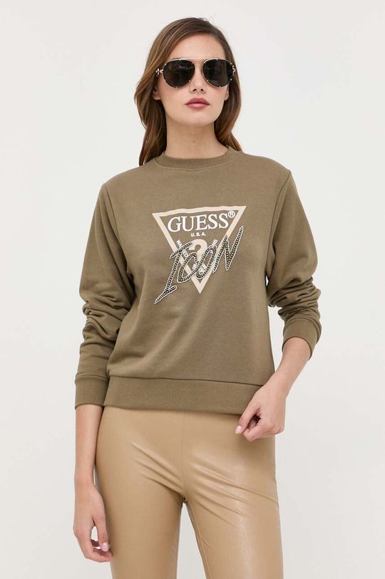 

Угадайте, толстовка Guess, зеленый