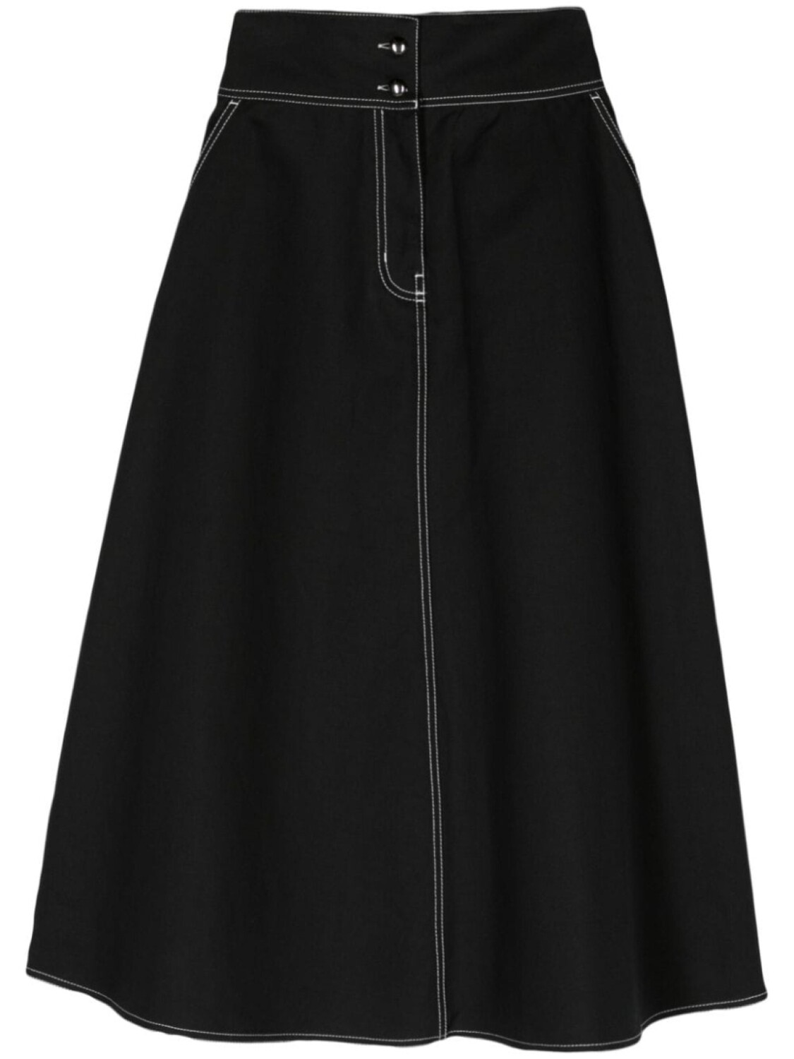

Max Mara юбка миди Yamato А-силуэта, черный